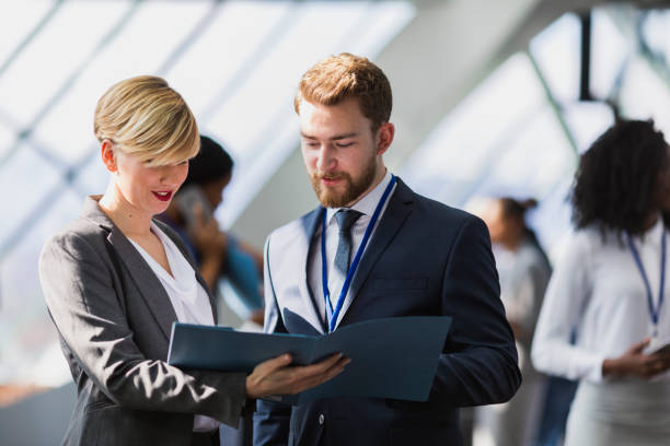 istock Business people attending a conference 941163362