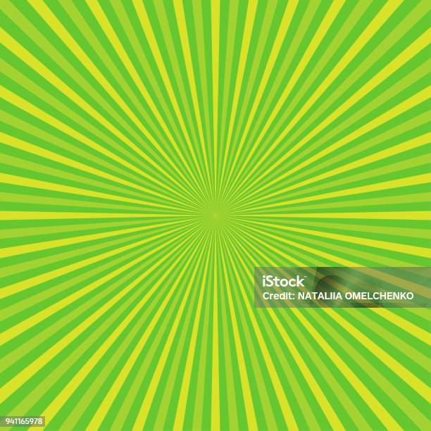 Green Rays Graphics Sun Rays Green Rays Background Stock Illustration - Download Image Now ...