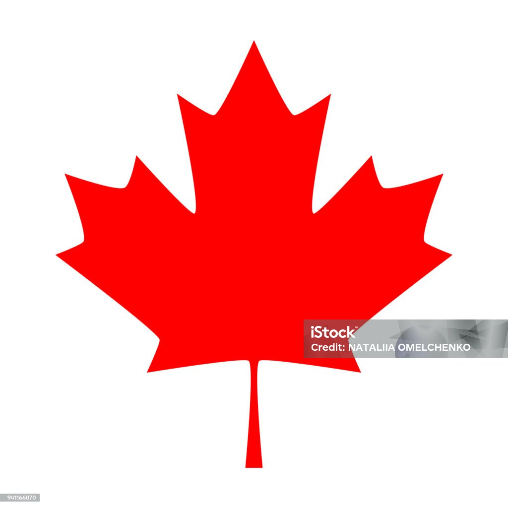 Maple leaf. Canada symbol maple leaf Red Maple stock vector