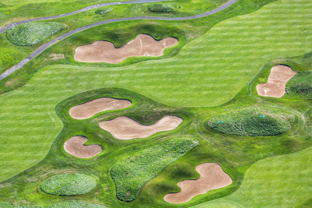 istock Aerial view of golf course 941166738