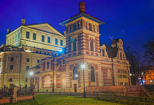 istock Old Church in Warsaw at night 941172102