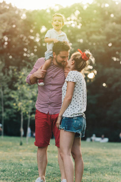 istock Happy family in the park 941172856