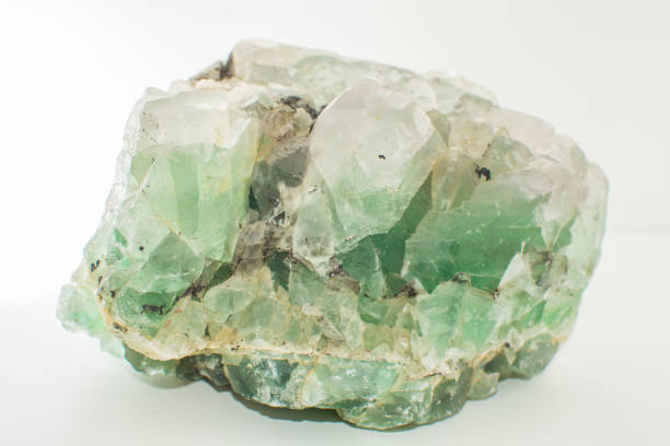 istock Green gemstone natural mineral fluoride or green beryl isolated 941180892