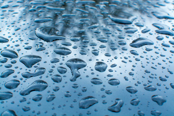 istock Abstract water or rain drops transparent background, wallpaper close-up 941180904