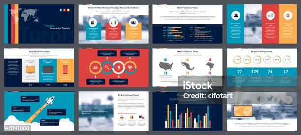 Elementi Di Infografiche Per Modelli Di Presentazioni - Immagini vettoriali stock e altre immagini di Infografica