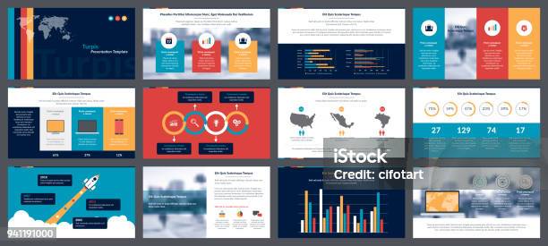 Elements Of Infographics For Presentations Templates Stock Illustration - Download Image Now