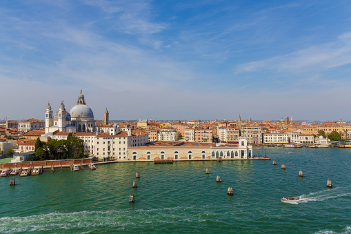 Basilica di Santa Maria della Salute and Grand Canal in Venice, Italy