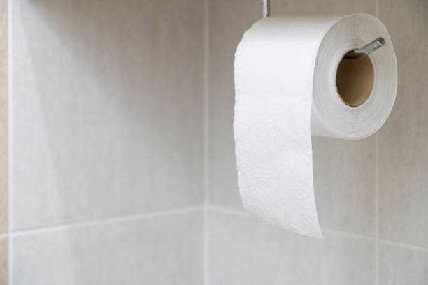 istock Tissue of white  hanging in the bathroom. 941212870