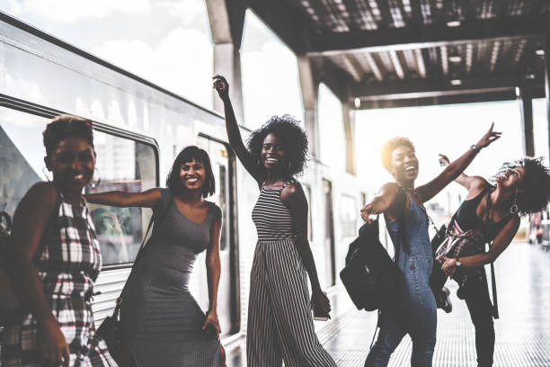 istock Friends Having Fun at subway station 941213144