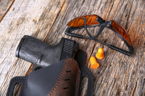 istock Handgun with eye and ear protection 941214066