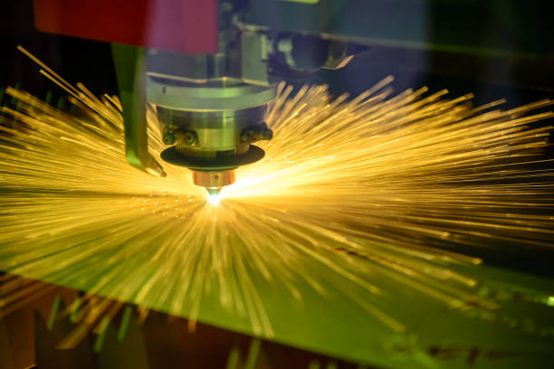 istock The CNC fiber laser cutting machine 941217924