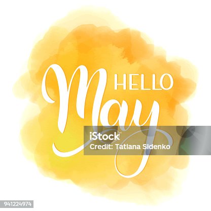 istock Hello May lettering. 941224974