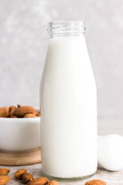 istock Almonds and almond milk 941225060