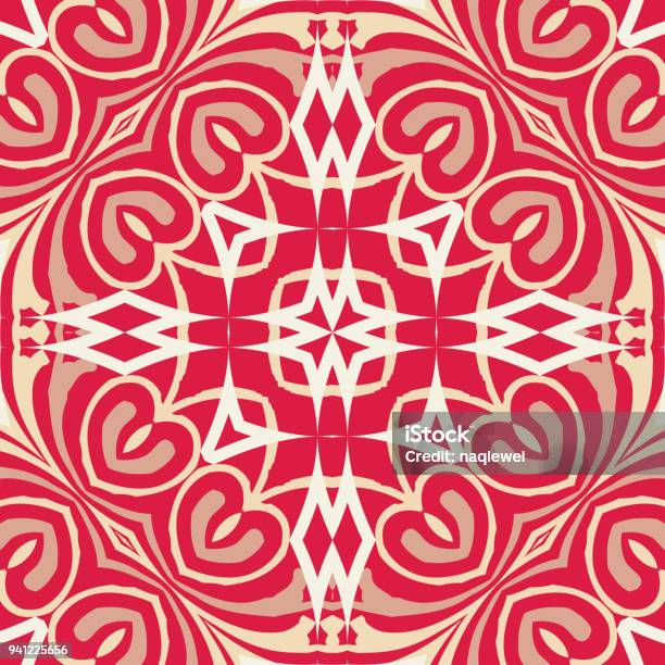 Floral Texture Background Stock Illustration - Download Image Now - Arabic Style, Pattern, Abstract