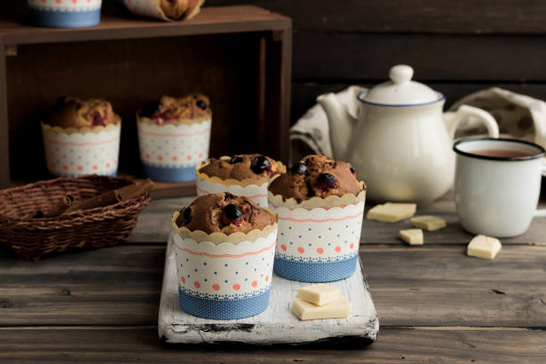 istock Muffins with cranberries and white chocolate 941229050