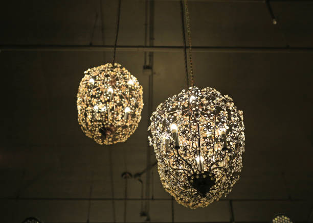 istock Beautiful hanging chandelier. 941234072