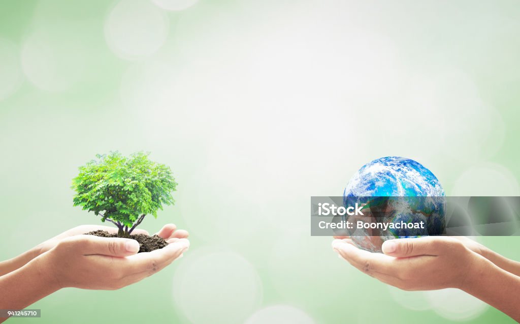 Concepto de día de la tierra - Foto de stock de Globo terráqueo libre de derechos