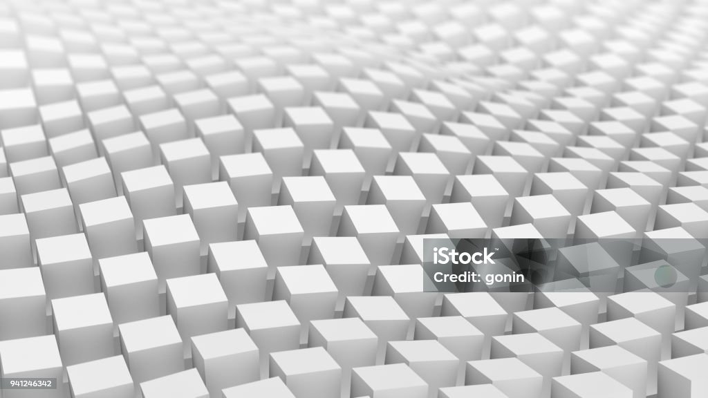 Checker Cube Ruler Texture Checkered Surface Of White Cubes Waving 3d Render Stock Illustration ...