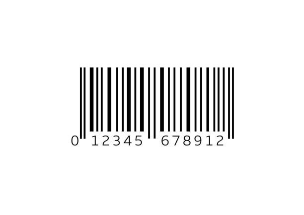 8K Ultra HD icon2 Simple bar code isolated over white background barcode stock illustrations