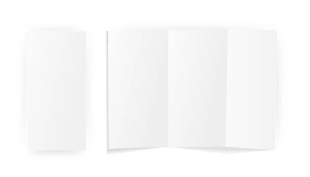 istock A blank sheet of paper folded . Mock Up Template. Isolated on white background. Vector Illustration 941259988