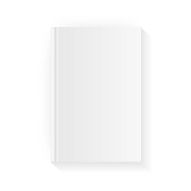 istock Blank vertical book cover template . Mock up closed magazine or notebook. Isolated on white background. Vector Illustration 941260130