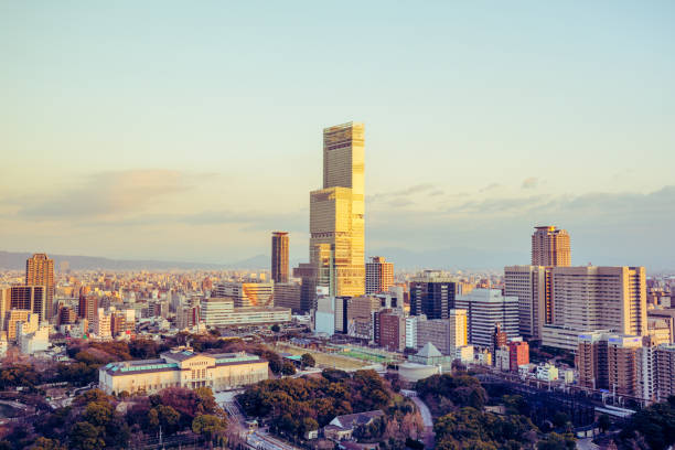 istock Osaka city landscape, Japan 941263542