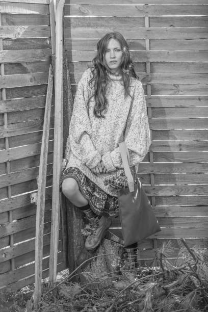 istock Stunning brunette woman in early spring 941265476
