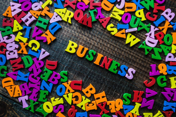 istock Wooden alphabet letters, business 941272428