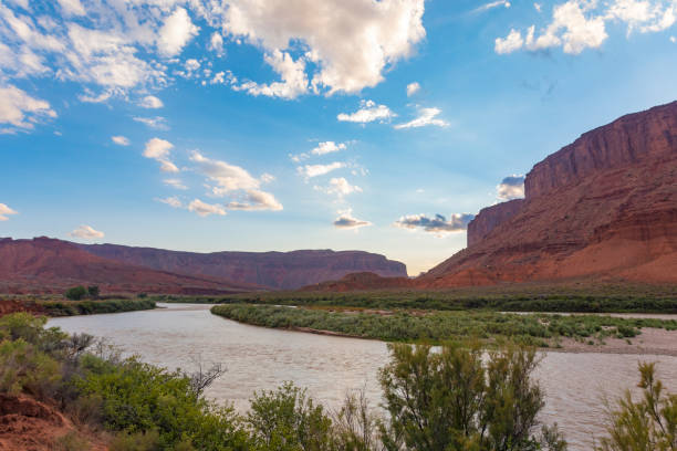 istock Colorado River Rapids and Rock Cliffs near Moab Utah 941278202
