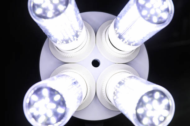 istock LED elements in the lamp. Lamps with diodes. Many bright lights 941285924