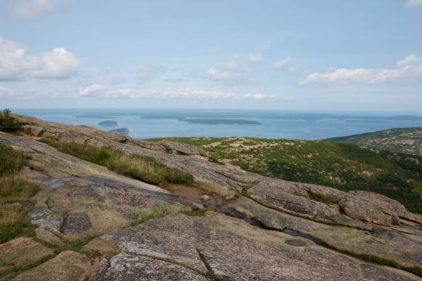 istock Bar harbor rock and trees ocean view 941293820