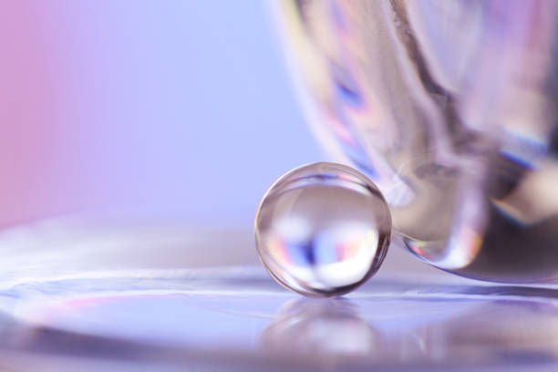 istock marble on the glassed background 941295640