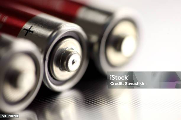 Aa Batteries Stock Photo - Download Image Now - Battery, Close-up, Stack