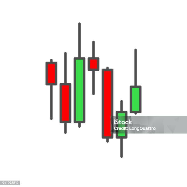 Trading Candles Background Stock Illustration - Download Image Now - Candlestick Holder, Candle, Chart