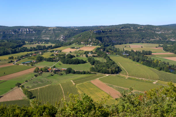 istock Patchwork fields and farms in the Lot Valley 941299654