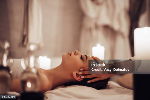 Woman In Spa Salon Stock Photo - Download Image Now - Spa, Massaging, Beauty Spa