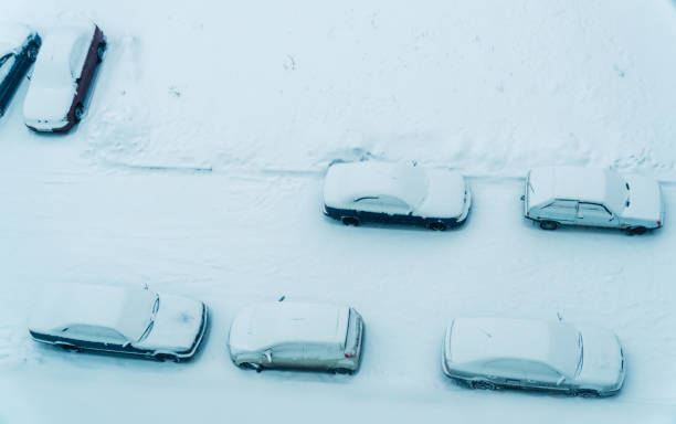 istock The car was covered with snow 941319798