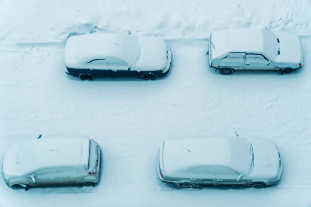 istock The car was covered with snow 941319808