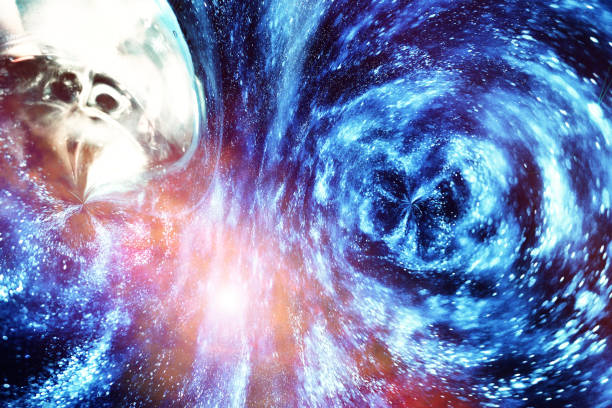istock Universe in a distant galaxy with nebulae and stars 941321522