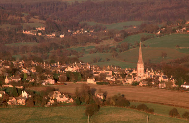 istock UK, Cotswolds, Painswick, view, evening sun 941321788
