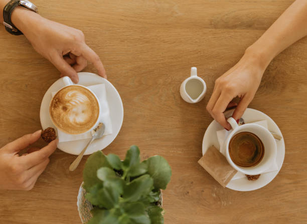 istock Breakfast And Coffee On A Wooden Table 941325214