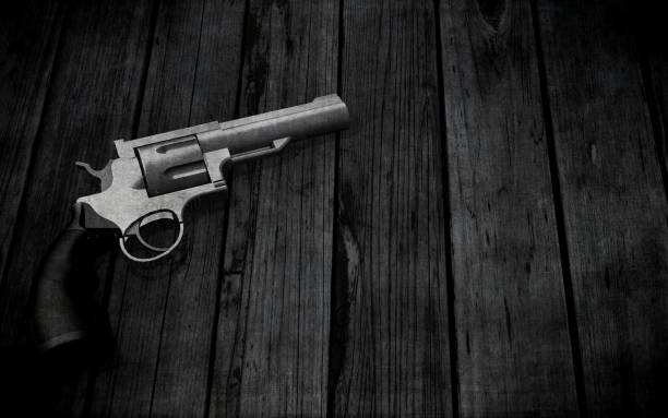 Looking down the barrel of a hand gun