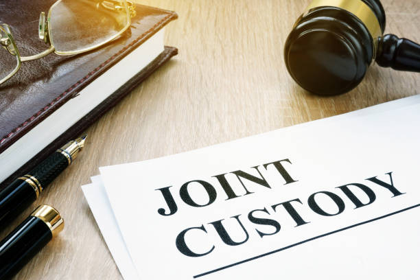istock Joint custody and gavel in a court. 941329114