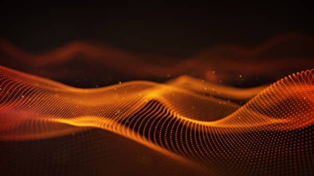 Orange cyber relief 3D rendering with DOF Orange cyber relief. Abstract science fiction concept. Computer generated 3D rendering with DOF abstract technology orange stock pictures, royalty-free photos & images