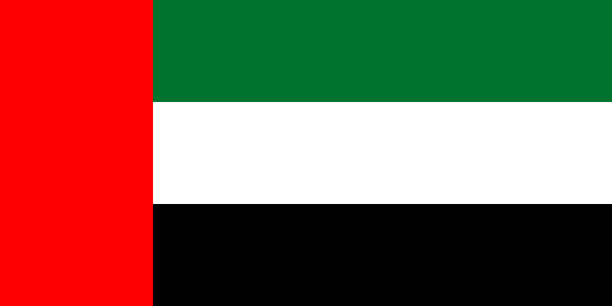 ilustraciones, imágenes clip art, dibujos animados e iconos de stock de la bandera de emiratos árabes unidos. símbolo nacional del estado. ilustración de vector. - united arab emirates flag united arab emirates flag interface icons