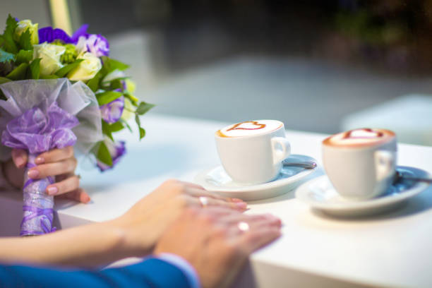 istock Cappuccino or latte coffee with heart shape. 941348316