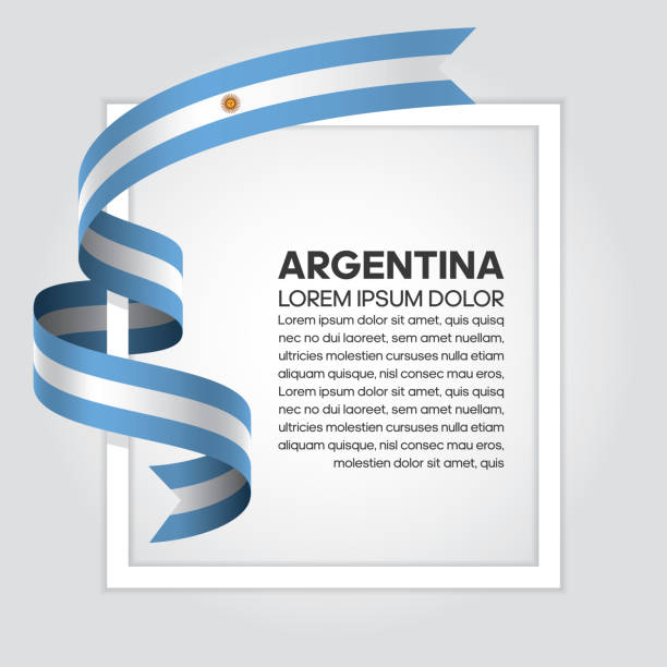 ilustrações, clipart, desenhos animados e ícones de fundo de bandeira argentina - argentina