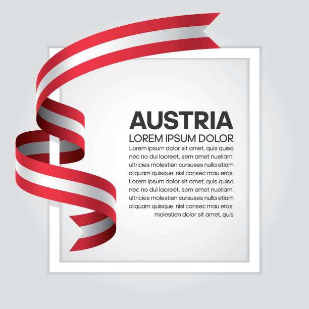 österreich flagge hintergrund - österreichische kultur stock-grafiken, -clipart, -cartoons und -symbole