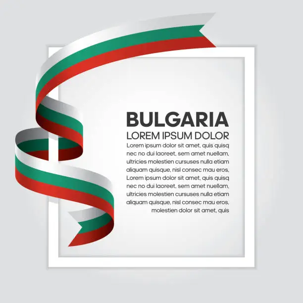 Vector illustration of Bulgaria flag background