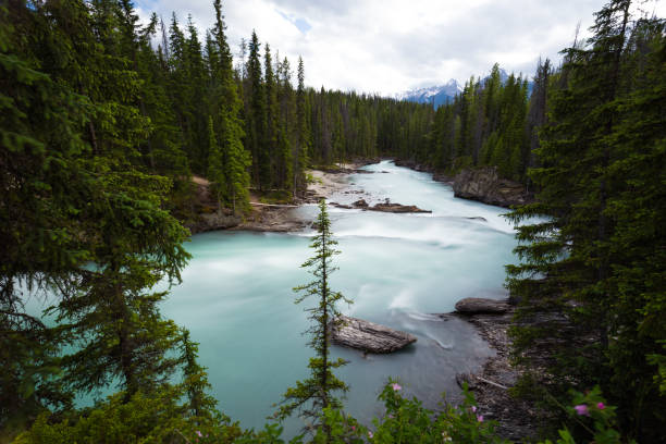 istock Waterfalls long exposure, Rocky mountains in Canada 941400450